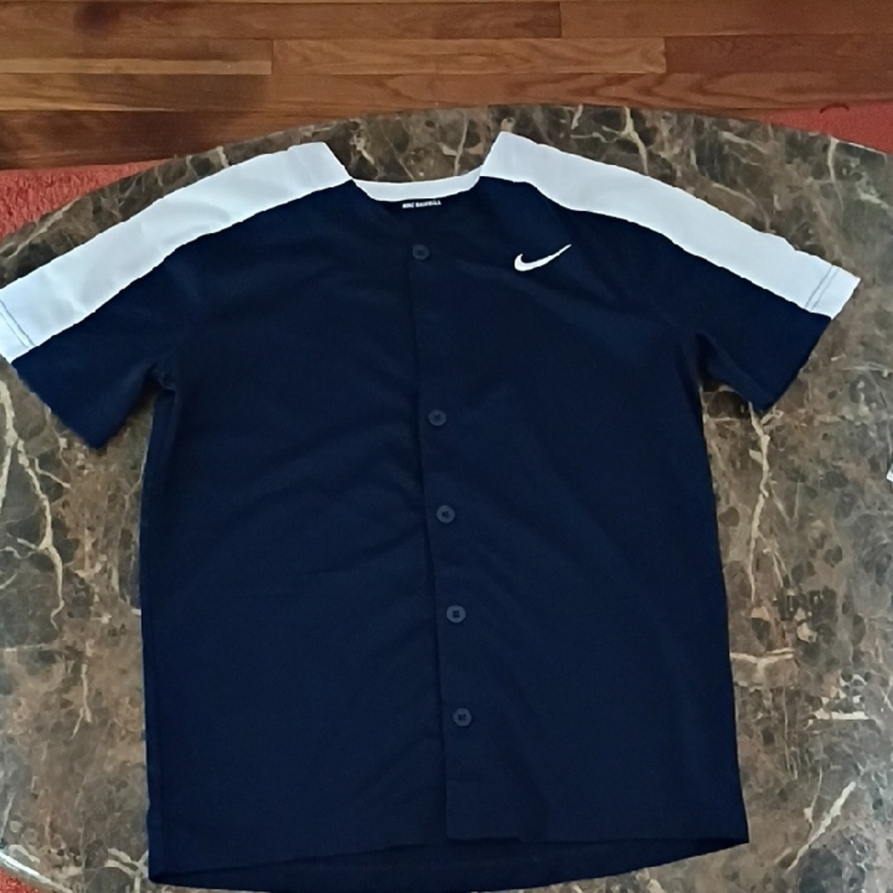 Nike Kids Navy Blue Shirt